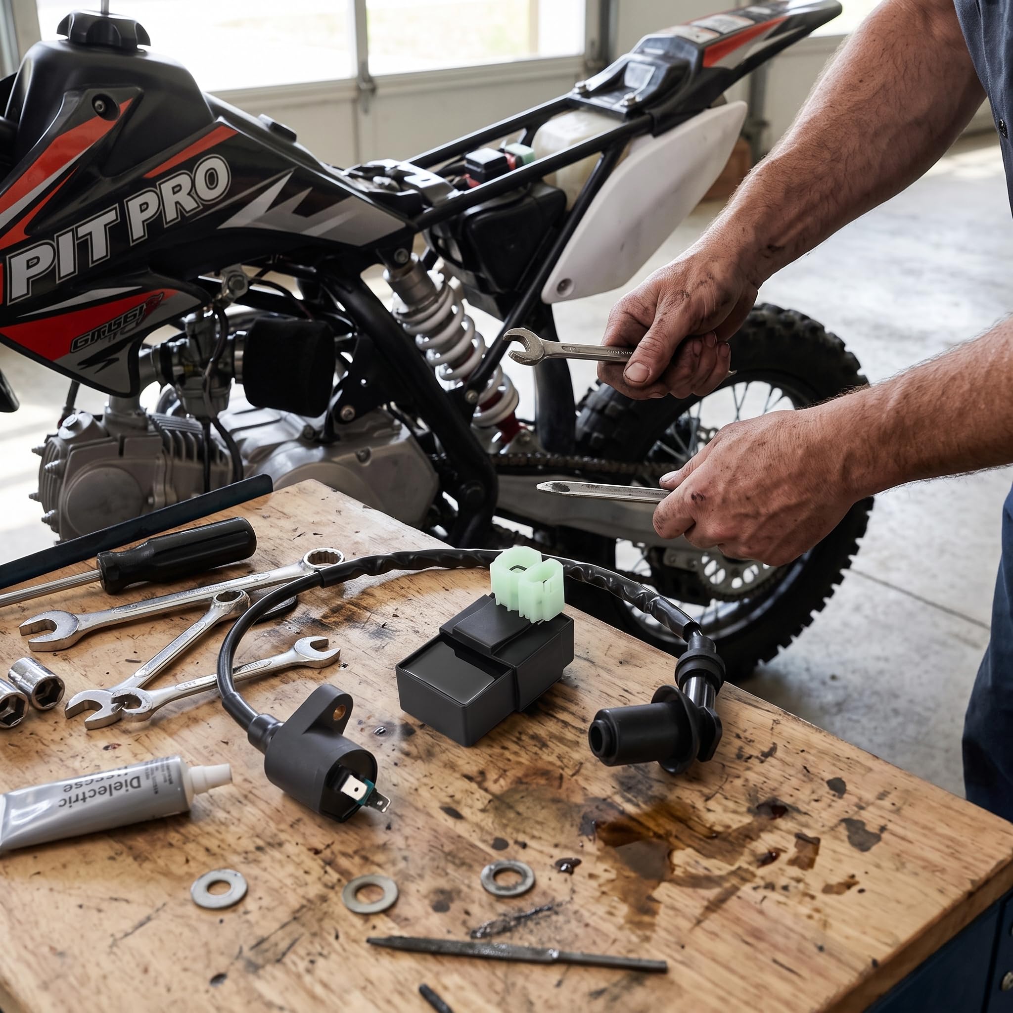 Aramox Cewka Zapłonowa CDI, Gumowa, Zamiennik do PIT PRO Quad Dirt Bike ATV, Silnik GY6