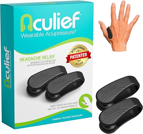 Vista 36 de Aculief - Dispositivo para acupresión, 2 unidades Negro