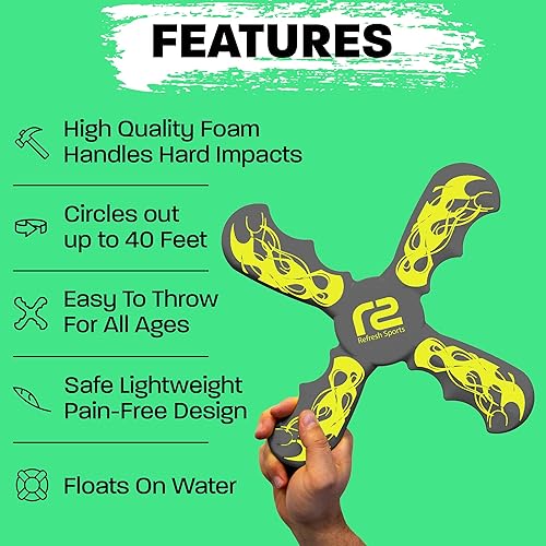 Miniatura 4 de Boomerang - Juguetes voladores para niños de 8 a 12 años juguetes voladores giratorios para niños - Juguete giratorio volador, juguete de