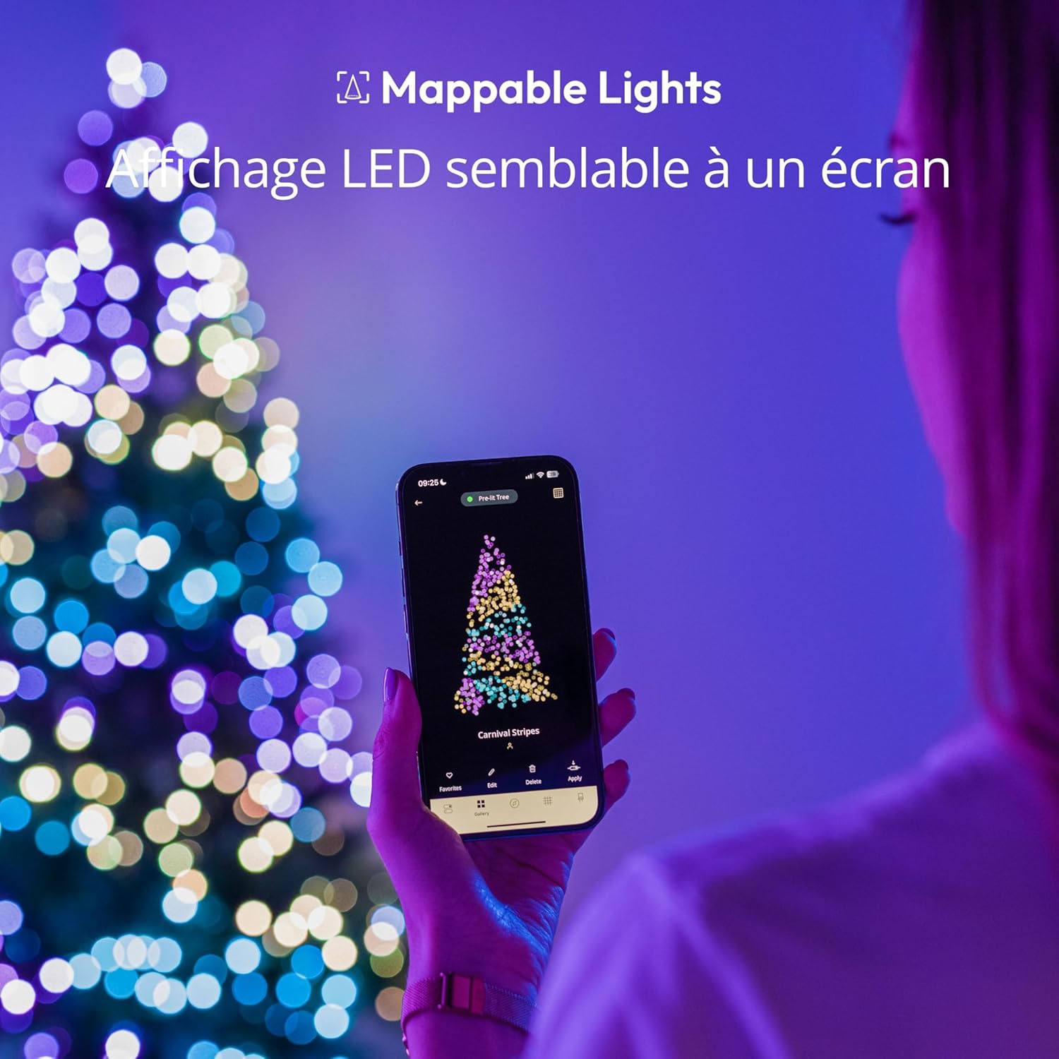 Twinkly Guirlande LED RGB 250 LEDs | 20m | Intérieur/Extérieur | Alexa & Google Home - Image détaillée