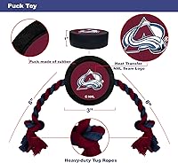 Vista 28 de Pets First Juguete de goma resistente para perros y gatos - NHL Washington Capitals - Remolcador de cuerda resistente para perros y gatos