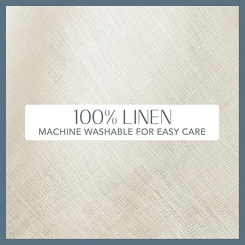 Miniatura 4 de Elrene Home Fashions Villeroy & Boch La Classica - Mantel de lino, ideal para comidas formales o uso diario, 70 x 96 pulgadas, color marfil