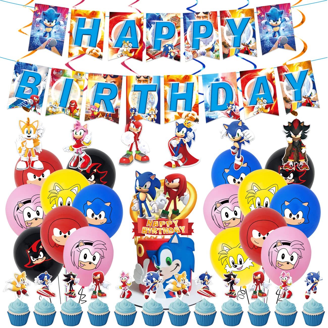 Buy Sonic The Hedgehog Party Decoration Tomicy Sonic Party Supplies