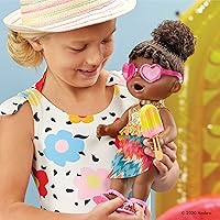 Vista 7 de Baby Alive Sunshine Snacks - Muñeca que come y hace popó, muñeca bebé con temática de verano que se puede usar en el agua, con molde para hacer