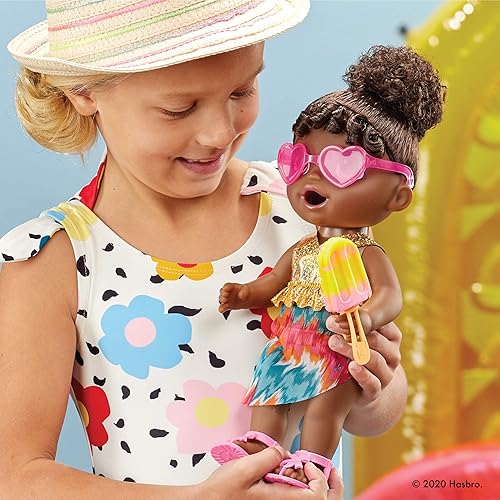 Miniatura 8 de Baby Alive Sunshine Snacks - Muñeca que come y hace popó, muñeca bebé con temática de verano que se puede usar en el agua, con molde para hacer
