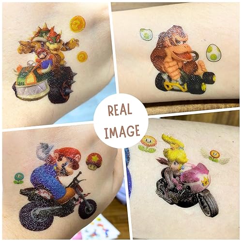 Miniatura 3 de +200pcs tatuajes temporales para niños,Tatuaje temporal para niños, tatuajes temporales para niñas, suministros de recuerdos de fiesta de tatuajes,