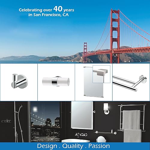 Miniatura 5 de Gatco Espejo decorativo de montaje fijo 1524, níquel satinado