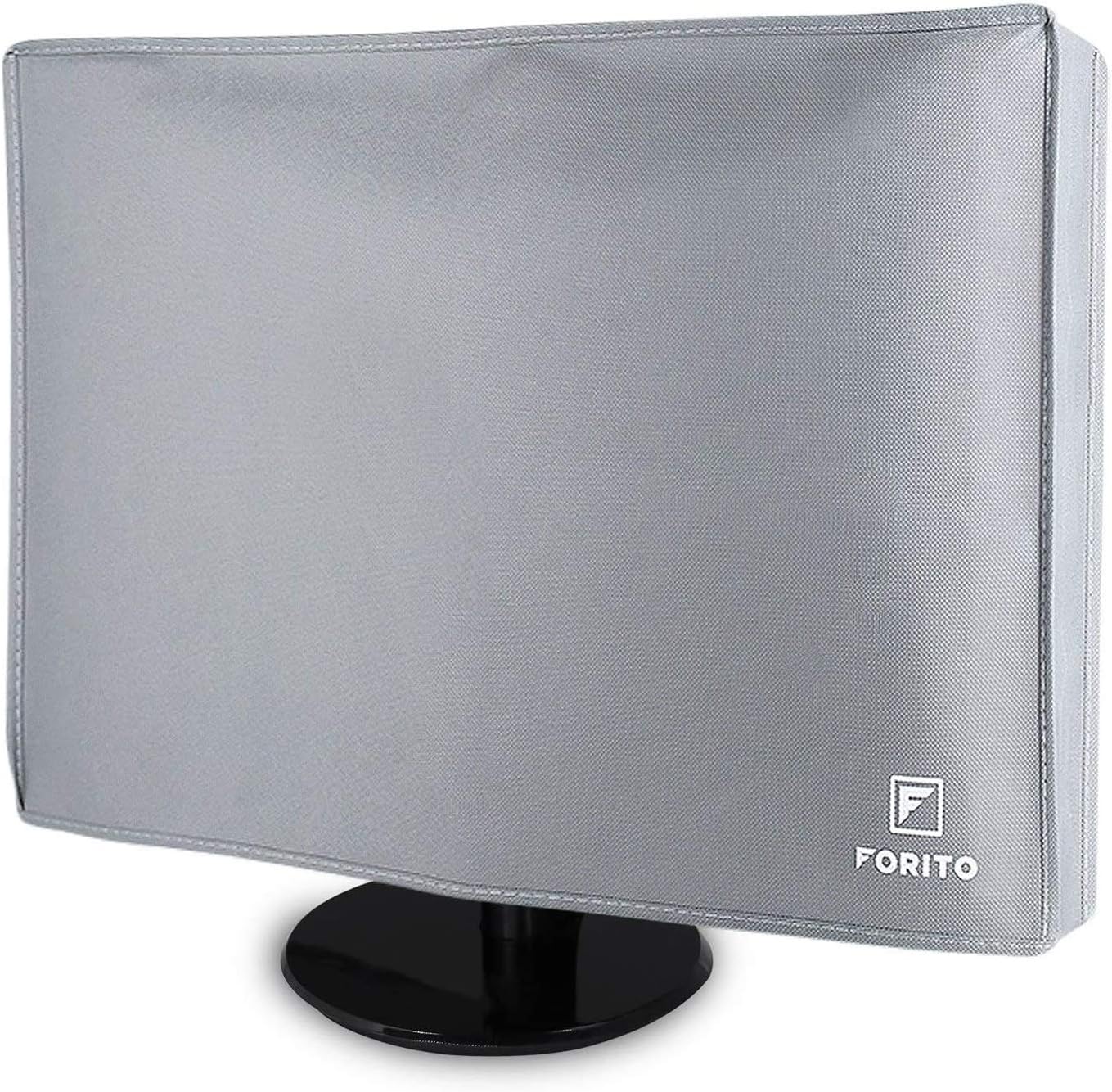 23" 24" 25" Univesal Monitor Dust Cover Scratch Resistance Nonwoven Full Body Sleeve for 23" 24" 25" Computer Monitor LED LCD Screem (Size: 24W x 18H x 3D)-Gray