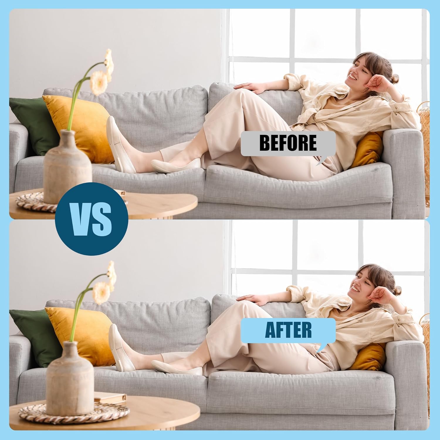 HOMBYS 300 GSM Thickness Upholstery Quilt Batting, Polyester Fabric by The Roll, Cuttable Stuffing for Couch Cushion, Protecting Furniture and Handicraft, (36 inch * 5 Yards)