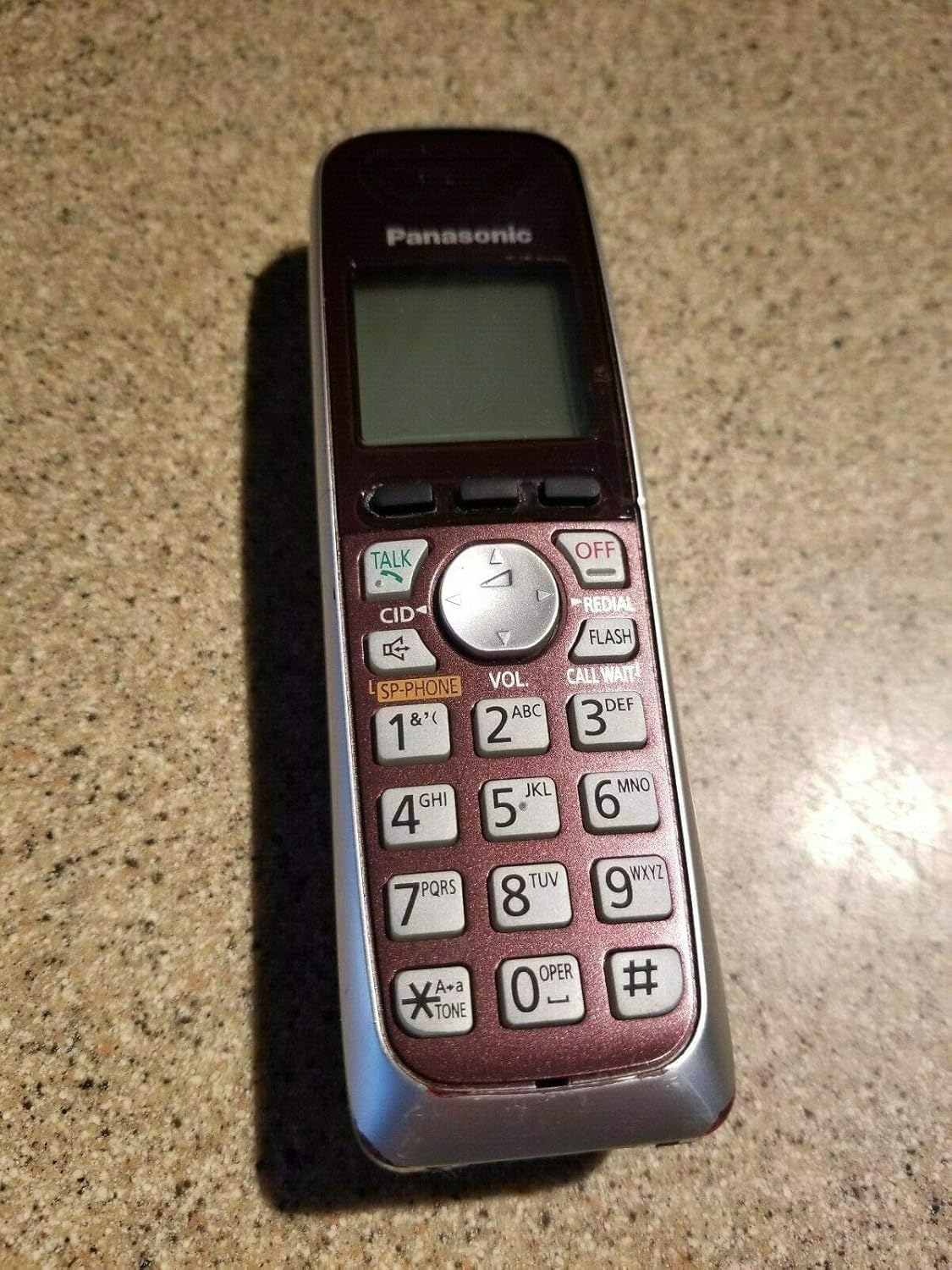 KX-TGA653 R DECT 6.0 Cordless System Handset red Color