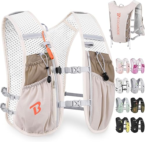 Miniatura 9 de Chaleco de Hidratación Mochila para Correr para Hombres Mujeres, Mochila de Hidratación Ligera de 5L para Correr, Chaleco de Hidratación para