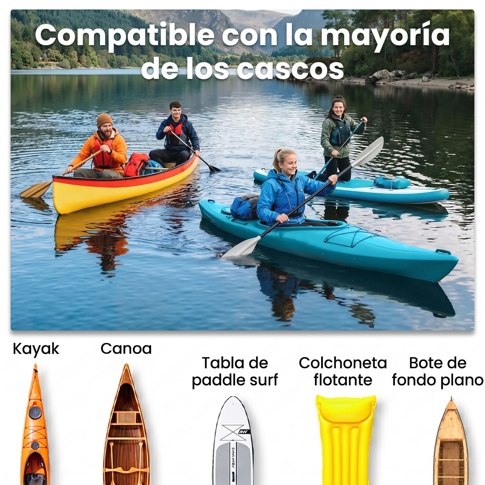 HOMCOM Plegable Carro de Transporte Kayak Carrier 70kg Aluminio 62x35x30 cm