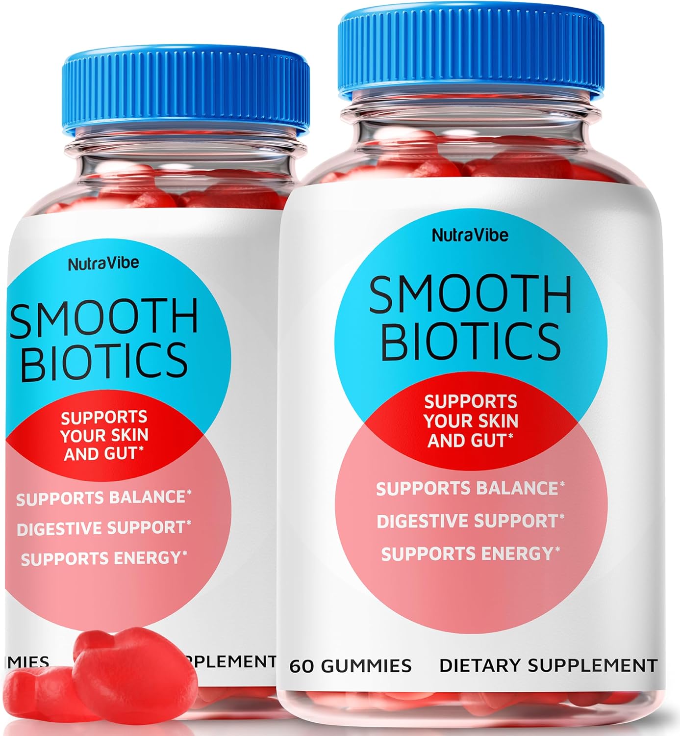 (2 Pack) Smooth BlOTICS Gummies, Official SMOOTHBlOTICS Gummy for Women, All-Natural Formula to Support Overall Health, Fitness, & Well-Being, Premium, Gomitas Review (120 Gummies)