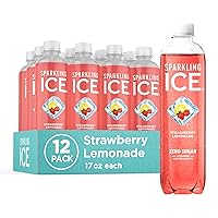 Vista 22 de Sparkling Ice, Fresa Sandía. Agua con gas, con antioxidantes y vitaminas, cero azúcar. Botellas de 17 oz (Paquete de 12).