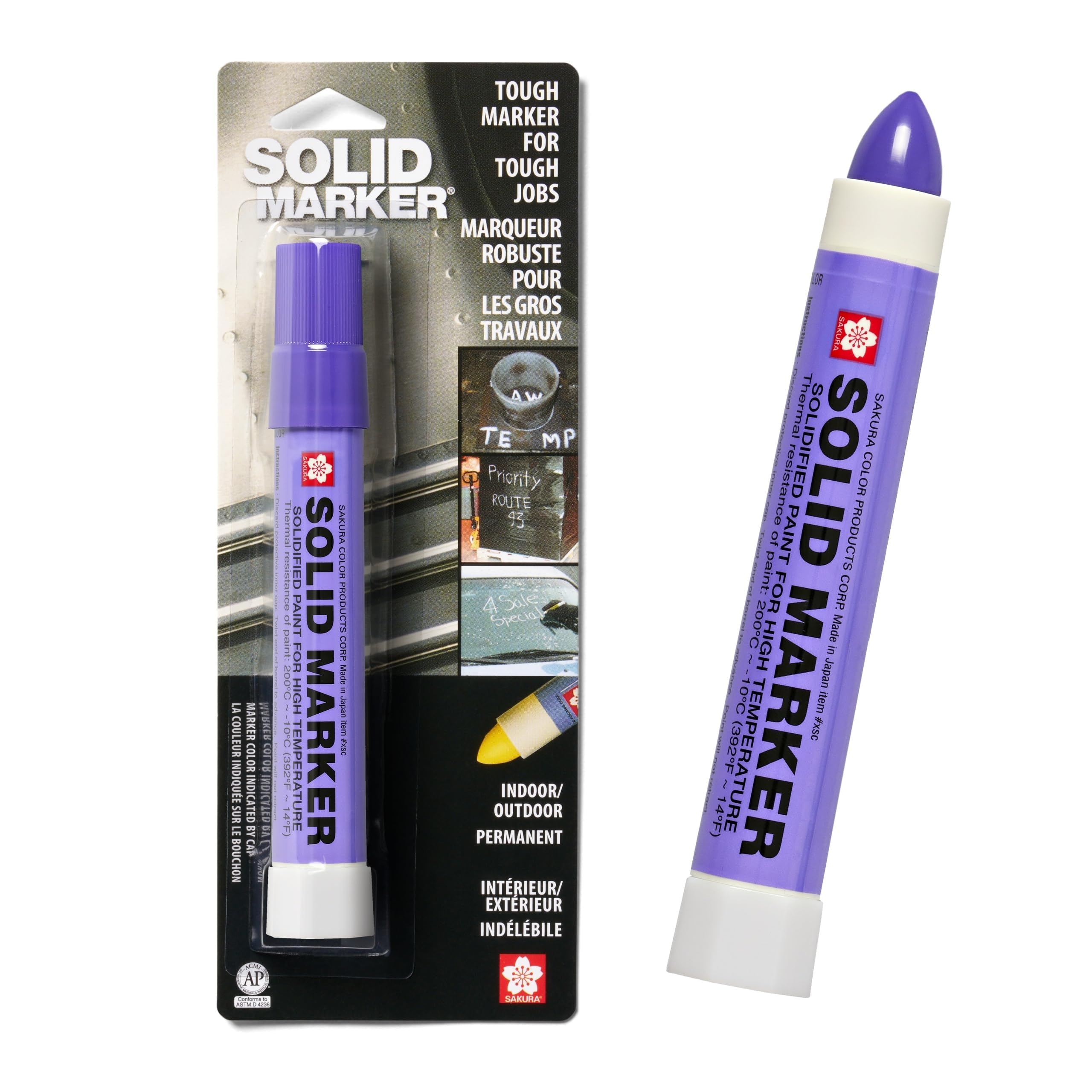 Sakura Solidified Paint Solid Marker, 14 to 392 Degrees F, Purple-image-6