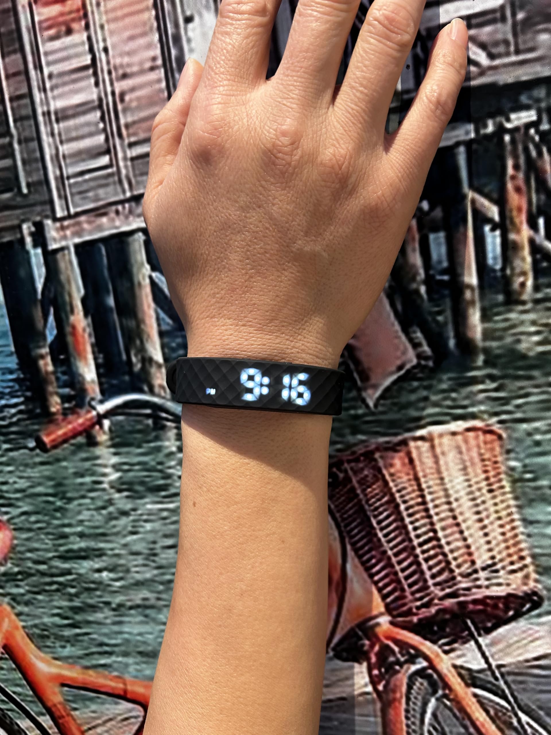 Vibrationsalarmuhr, Töpfchentraining-Armband, wiederaufladbar, Pillenerinnerung, Uhr mit 15 täglichen Alarmen
