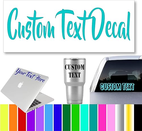 Miniatura 2 de Calcomanía de vinilo personalizada con nombre compatible con vaso, laptop, RV, camiones, teléfonos, barcos, cascos, botellas, automóviles y