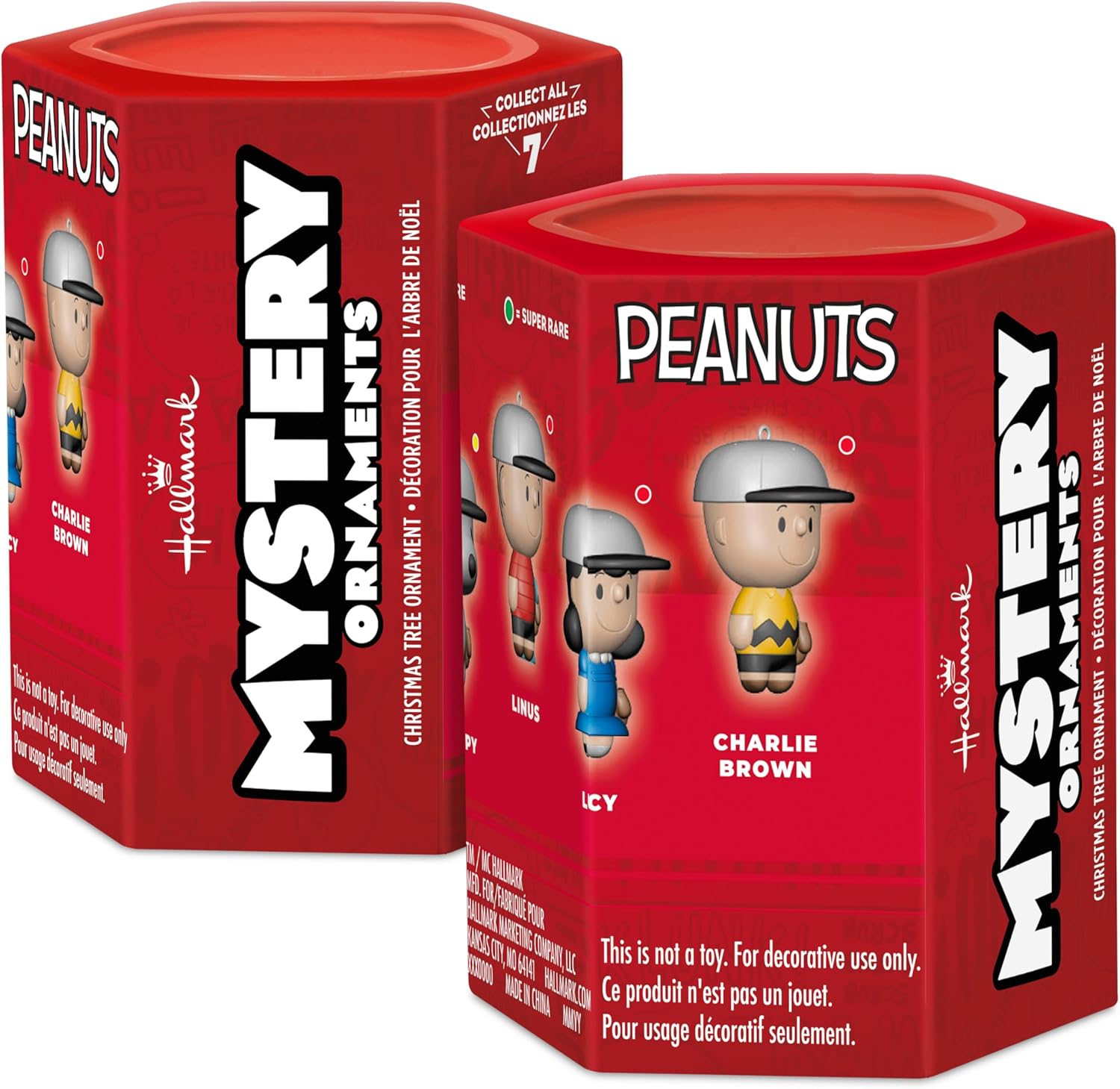 Hallmark Peanuts Baseball Mystery Miniature Christmas Ornaments, Set of 2 - Image 2