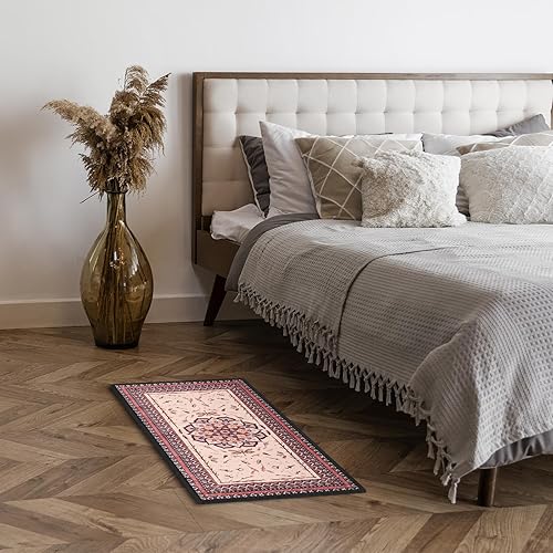 Miniatura 6 de NiHome Tapete de entrada para interior, ultrafino, antideslizante, tapete de entrada retro para puerta delantera, suave, absorbente, resistente a la