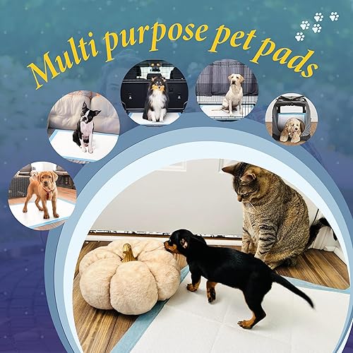 Miniatura 9 de TBM Almohadillas para cachorros, 100 unidades, 23.6 x 23.6 pulgadas, almohadillas súper absorbentes para orina para perros, a prueba de fugas,
