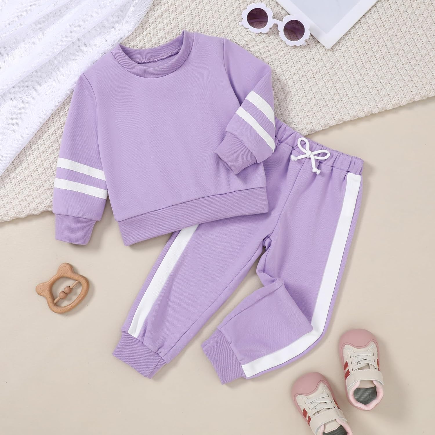 Toddler Girl Clothes Fall Winter Outfits Long Sleeved Pullover Sweatshirt + Sweatpants 2 Pcs Casual Sweatsuits Sets - Image 6