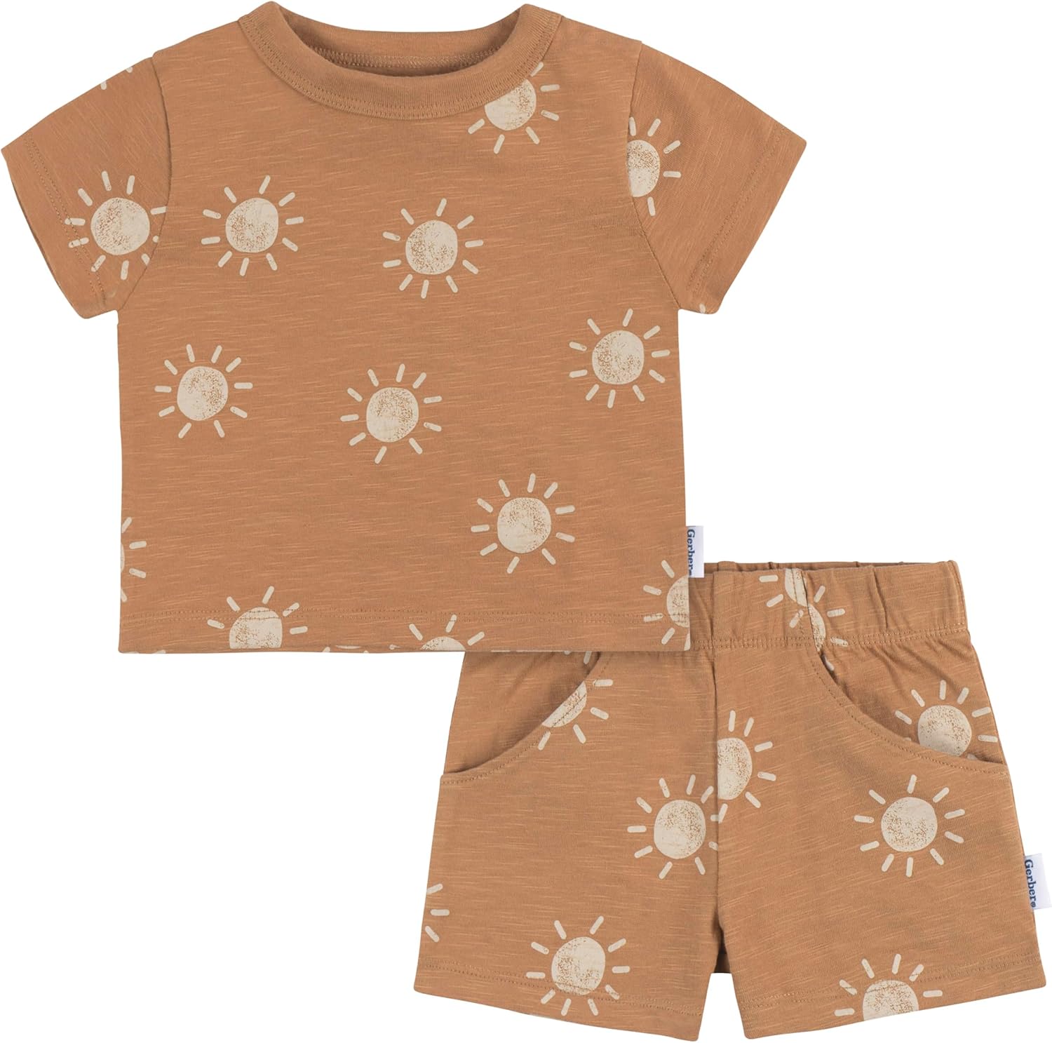 Gerber baby-boys Toddler T-shirt and Shorts Set