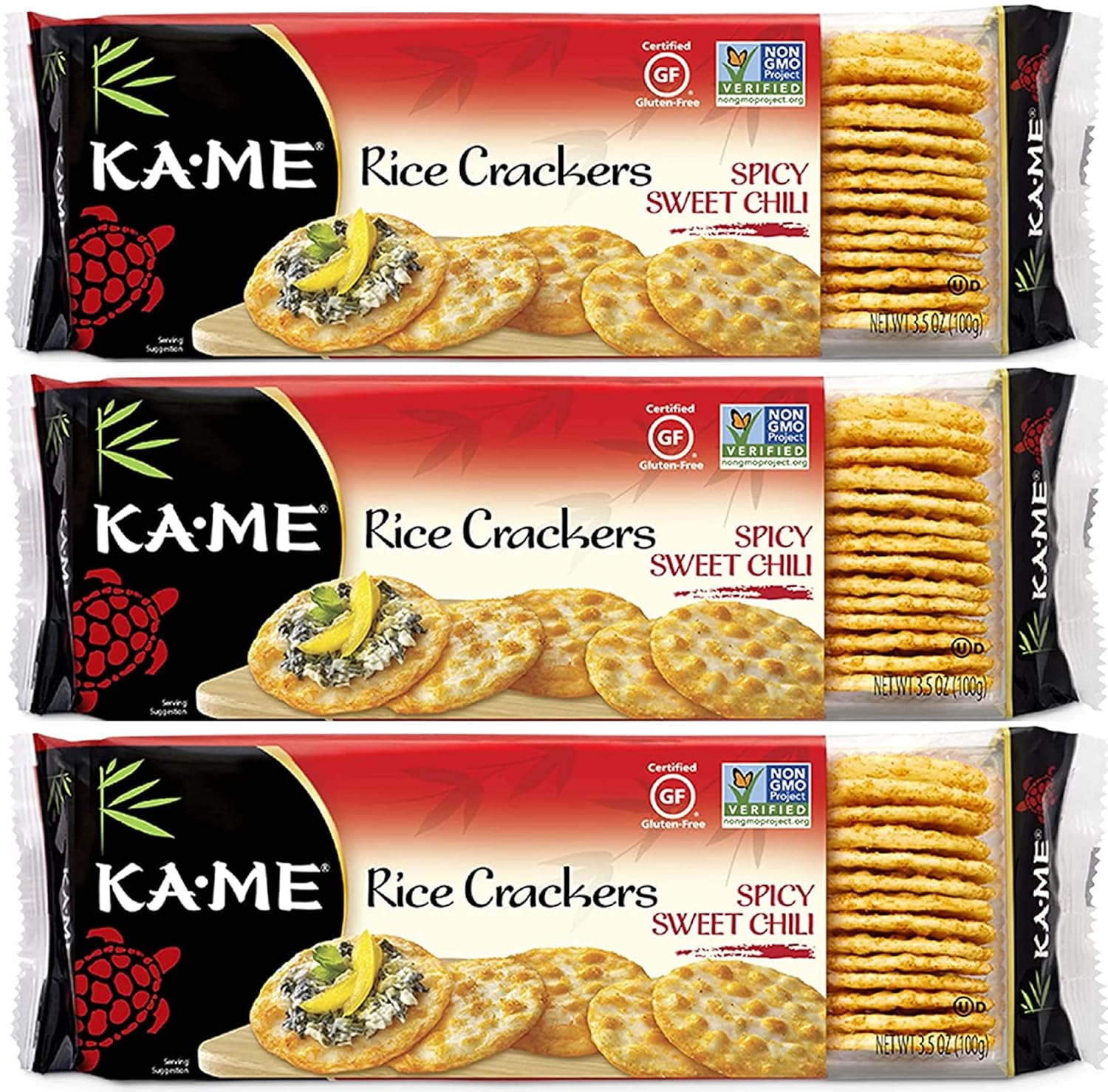 KaMe Rice Crackers Gluten Free And Non GMO Verified