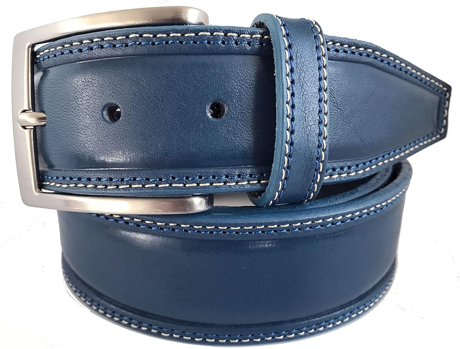 MENS BELT DOUBLE STITCHED 100% ITALIAN SINGLE SKIN HIDE LEATHER 40MM FORMAL CASUAL JEANS TROUSERS CHINOS SHORTS