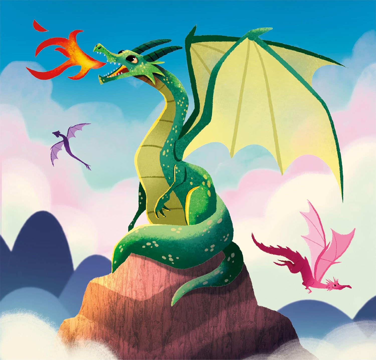 Clementoni - Supercolor Fantastic Creatures-3x48 (Includes 3 48 Pieces) Children 5 Years, Fantasy Puzzle, Illustration, Made in Italy, Multicoloured, 25319