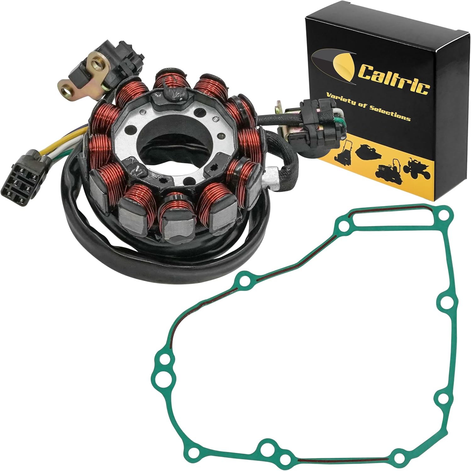 Caltric Stator and Gasket Compatible with Honda Crf450R Crf 450R 2010 2011 2012