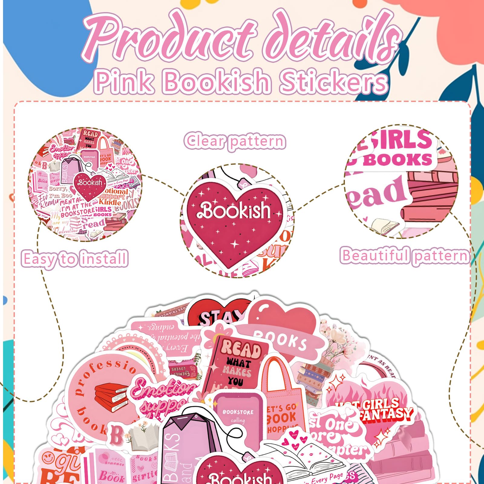 60 Autocollants Roses En Vinyle Pour Kindle, Laptop, Scrapbooking - Imperméables, Esthétiques | Décoration Personnalisée