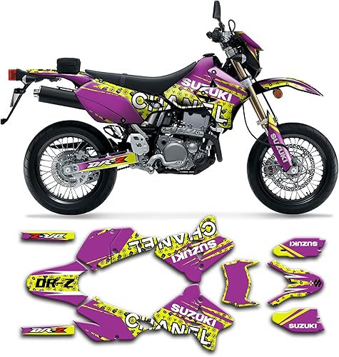 Miniatura 28 de Juego de calcomanías Kungfu Graphics personalizadas para Suzuki DRZ 400 SM Supermoto 1999, 2000, 2001, 2002, 2003, 2004, 2005, 2006, 2007, 2008,