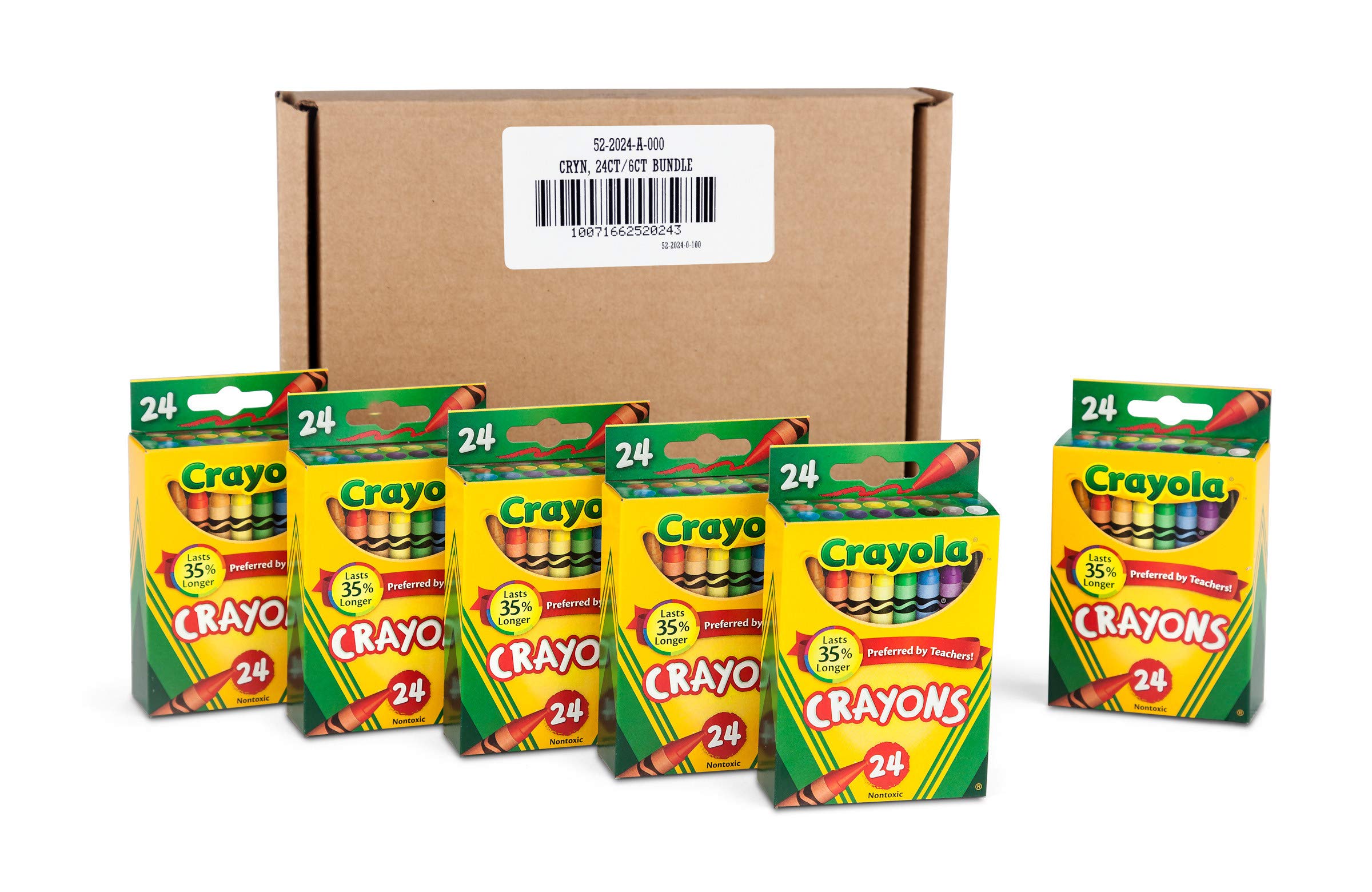 Crayola Crayons, School & Art Supplies, Bulk 6 Pack of 24Count