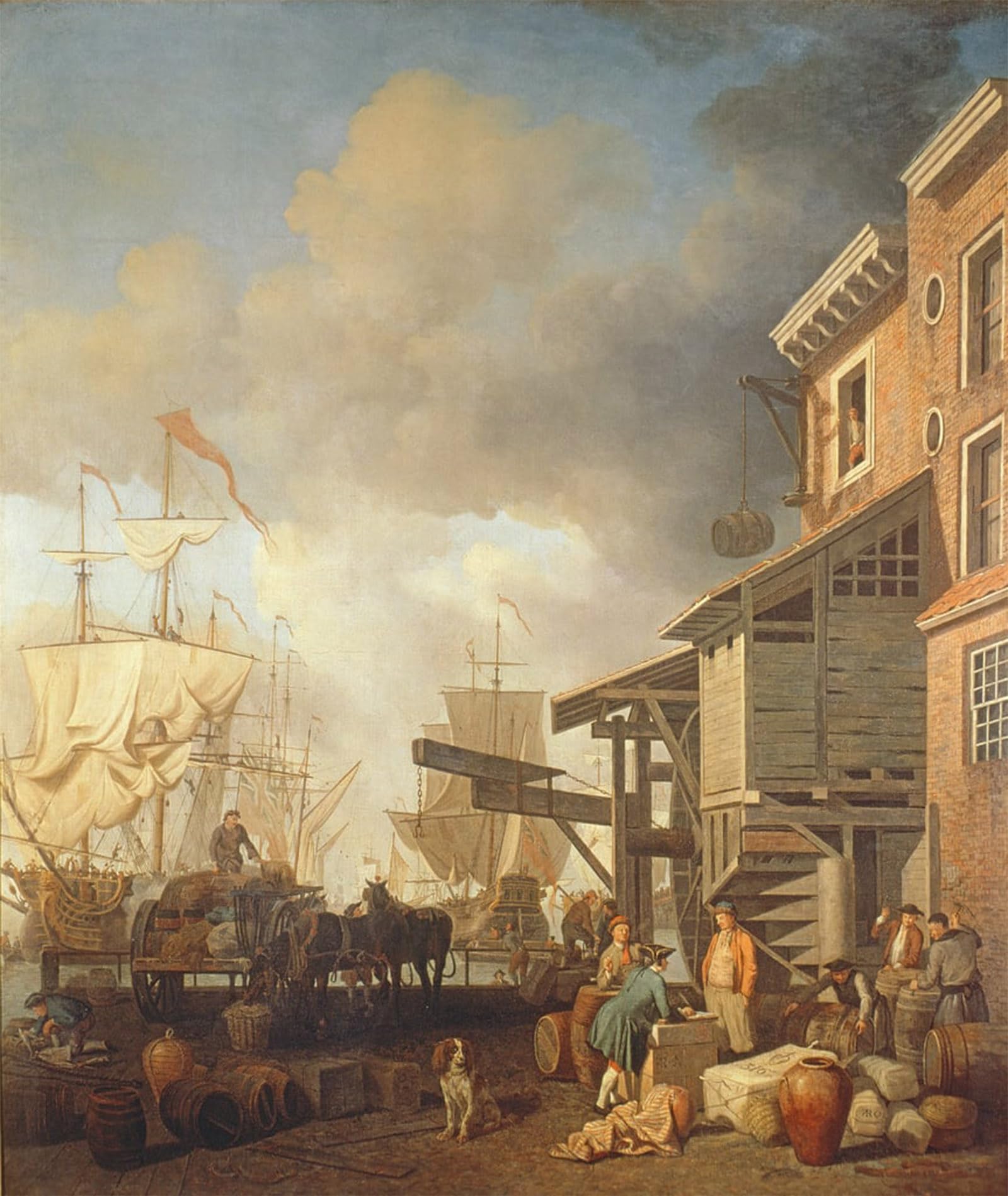 SERENDIPITP Aesthetic Poster Photo Wall Print Retro Picture a Thames Wharf's by Famous Painter Modern Wall Artwork for Home Decor 60x90cm