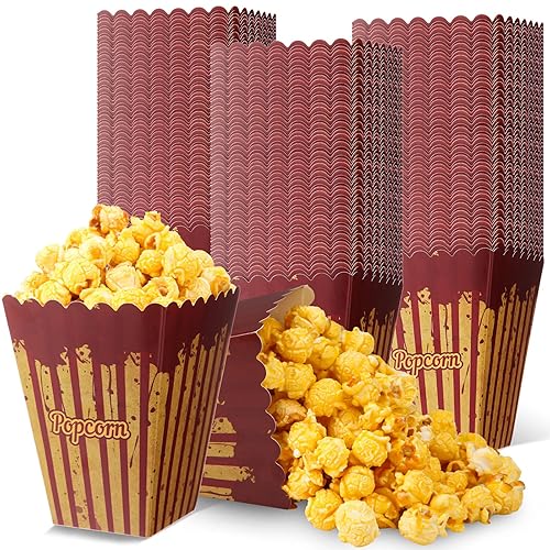 100 pcs Halloween Popcorn Boxes Creepy Carnival Halloween Party Supplies