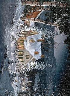 Adult Jigsaw 8000 Piece Puzzle Snow View Snow House Challenge Puzzle Set Children's Educational Games Entertainment Gifts