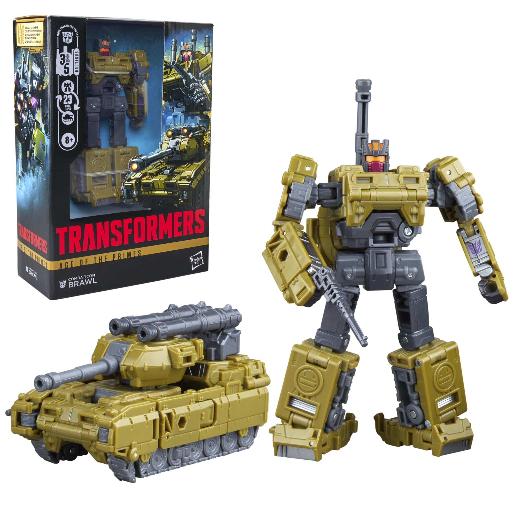 Transformers Age of the Primes Combaticon Brawl, Voyager Class 5.5-Inch Converting Action Figure, Robot Toys for Ages 8+ — view 10