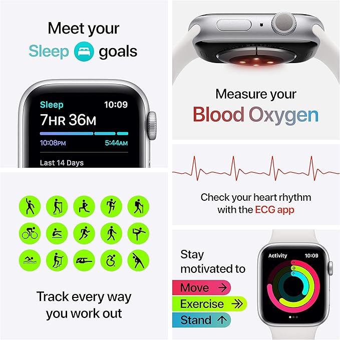 Apple Watch Series 6 gps, aluminium kast met sport 40 mm inclusief  oplaadstation (magnetische oplaadkabel) - Vergelijk prijzen