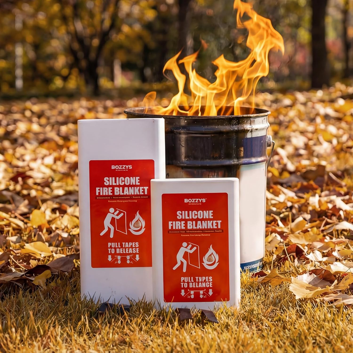 Fire Blanket | Not Prickly Prepared Fire Suppression | 40"x40" Fire Blankets Emergency for Home & Kitchen