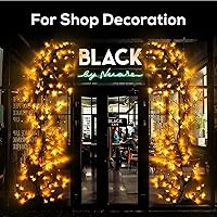 Vista 5 de Luces de vid de sauce encantado para decoración del hogar con 160 LED, luz de decoración de pared de 8.2 pies con 8 modos de control remoto (marrón)