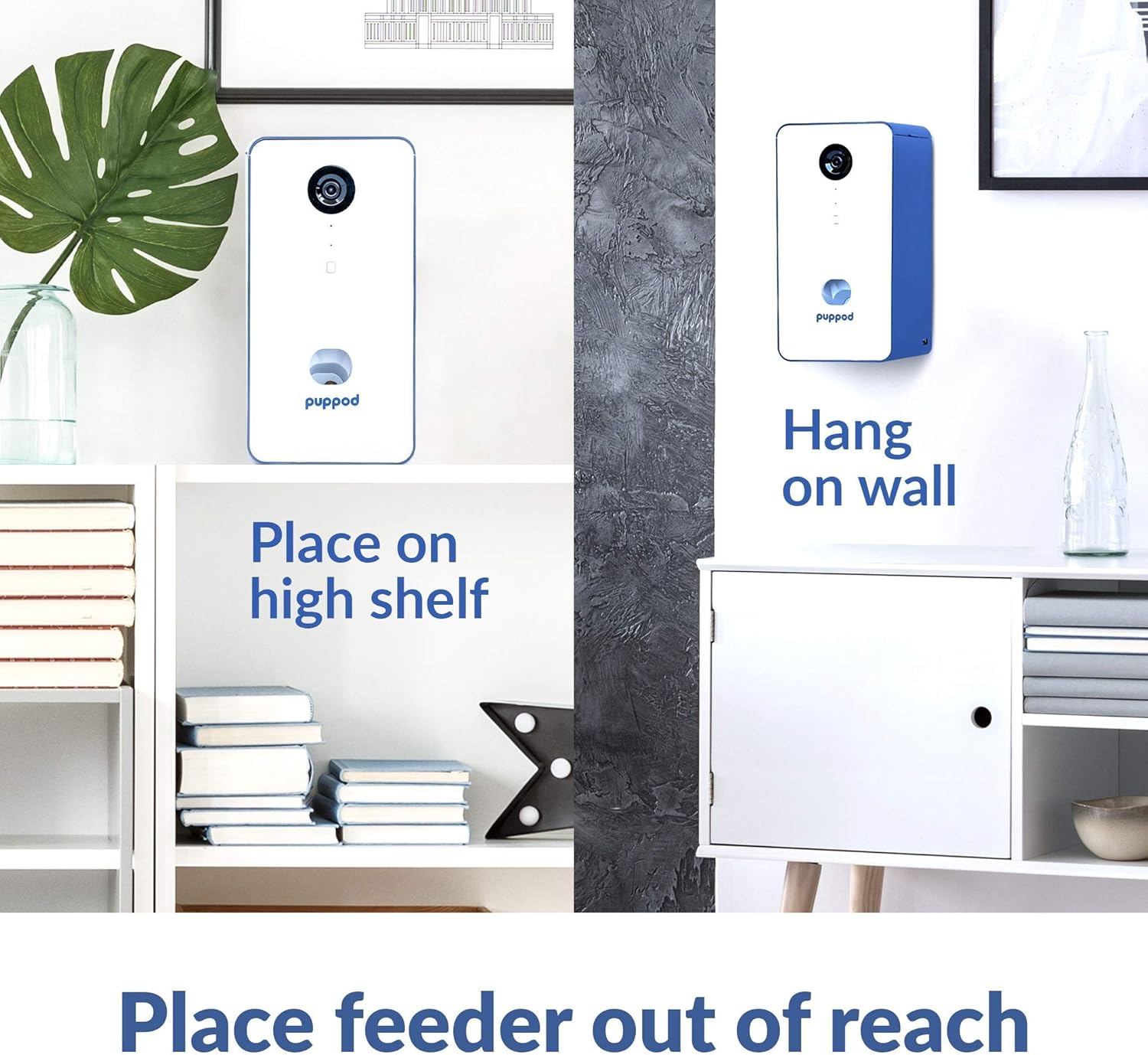 Top Rated PupPod Rocker Training Treat Tossing Camera Dispenser & Puzzle Dog Toy – Dispenses Dog Treats – Puppy Treat Game – Electronic Pet Training Tool for Use with Smartphones