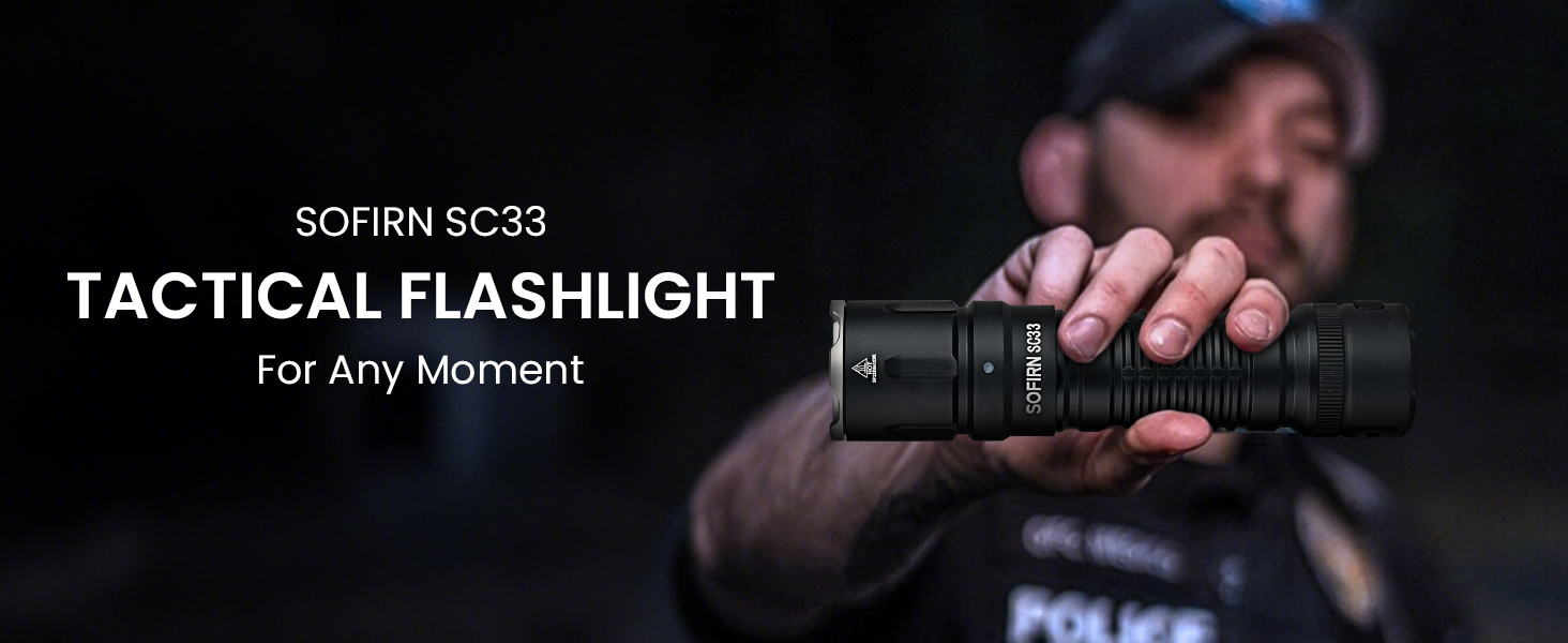 Torcia Sofirn SC33 LED XHP70.3 HI 5200 Lumen, 21700 Ricaricabile USB-C, Nera