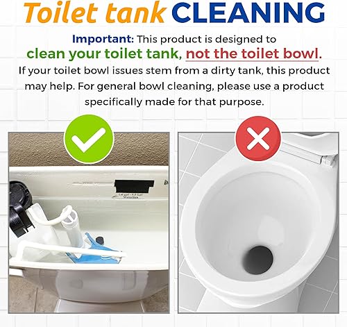 Miniatura 2 de Bastion Limpiador de tanque de inodoro, 6 usos. (*No apto para inodoro*) elimina el óxido, los depósitos minerales, las manchas de agua dura y la
