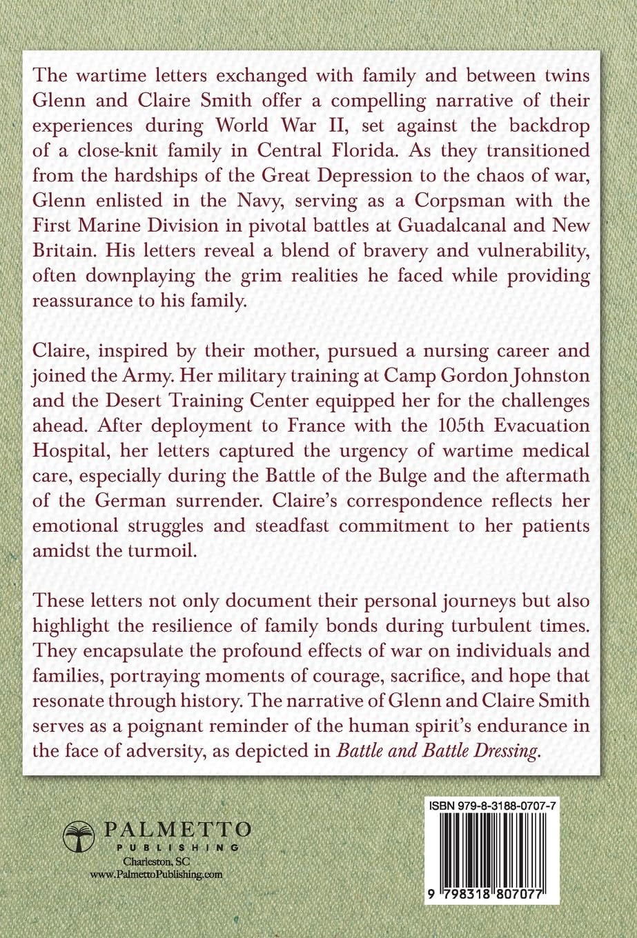Battle and Battle Dressing: The World War II Letters from Twins in the Medical Service      Hardcover – January 6, 2026
