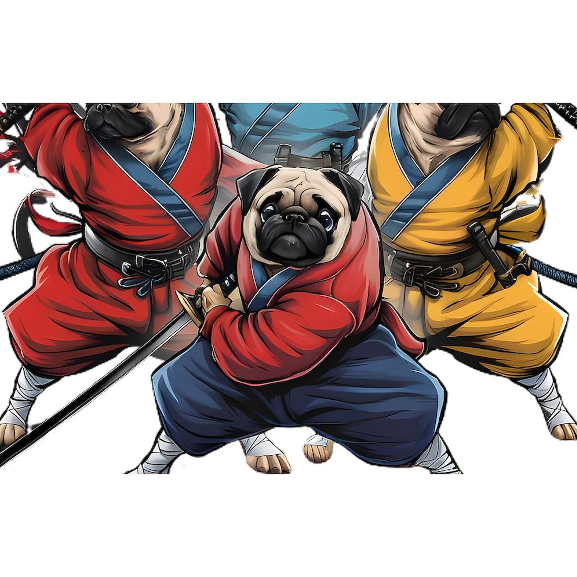 CafePress Pugs Ninja T Shirt 4