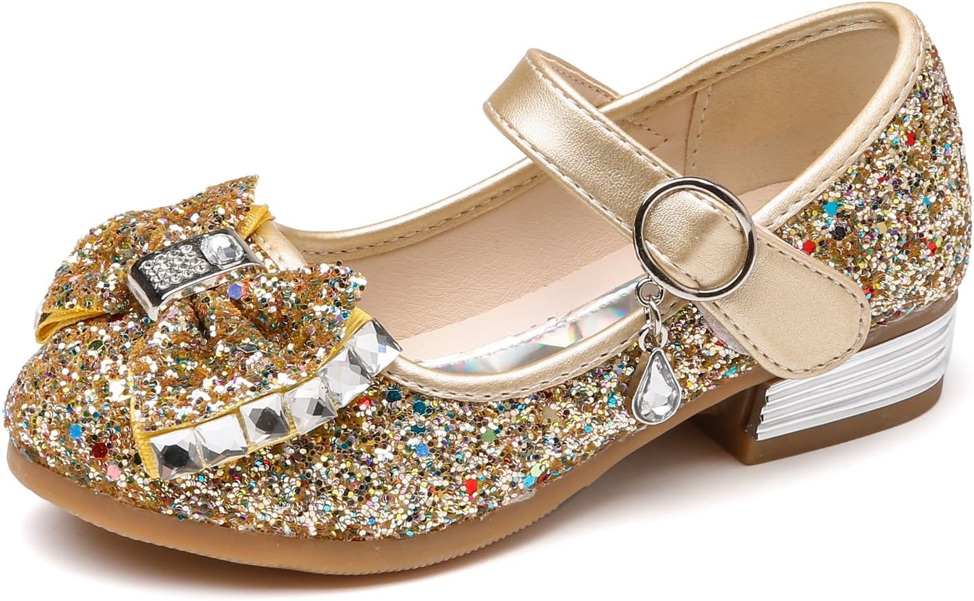 Kikiz Little Girl's Adorable Sparkle Mary Jane Princess Party Dress Shoes