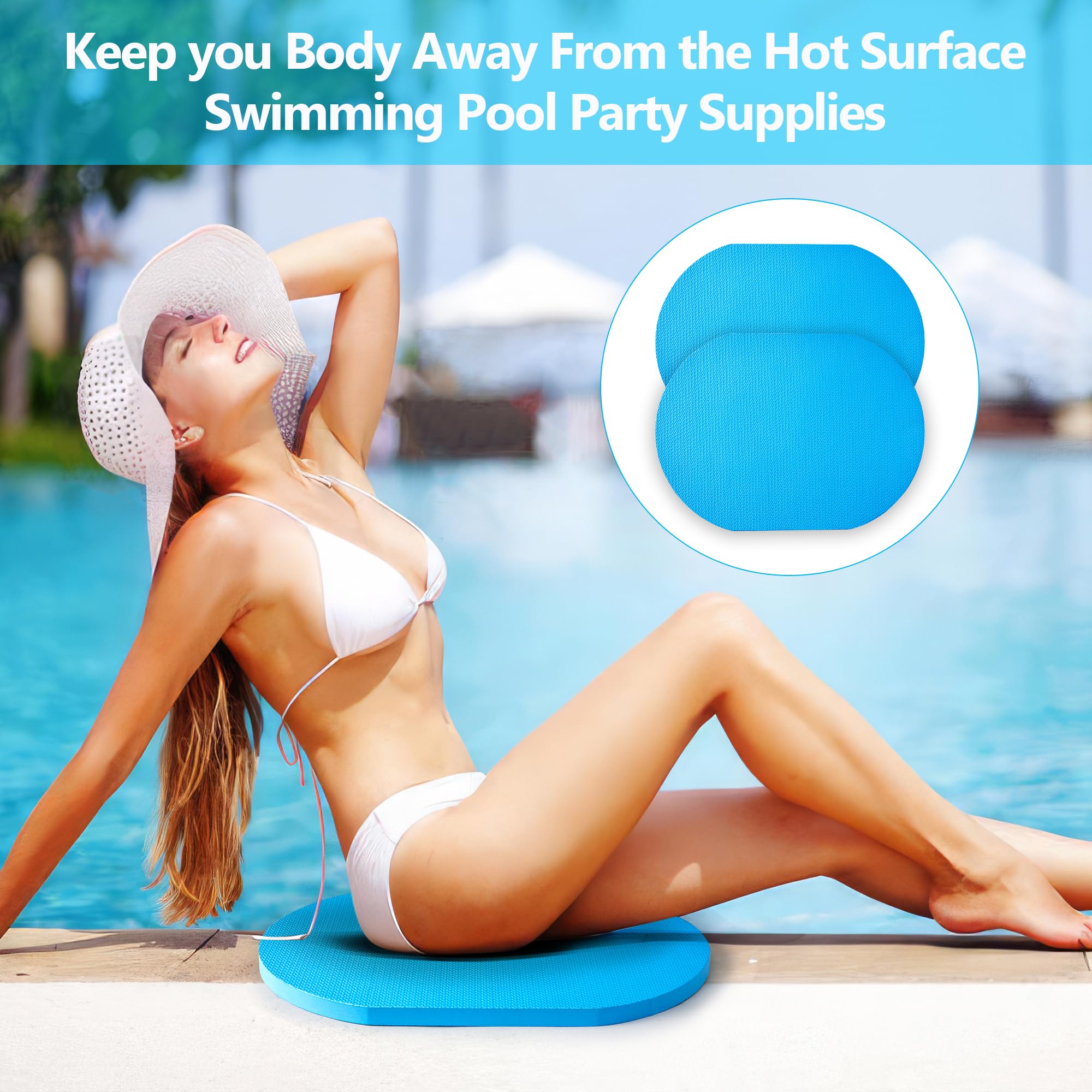 Oval Inflatable Pool Decorations Inflatable Foam Poolside Cushions Oval Pool  Geelin Pcs Pool Seats, image size:2000x2000