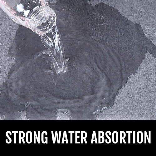 Miniatura 6 de Britimes - Tapetes de baño, tapetes antideslizantes, textura de mármol color turquesa, cobertura lavable, para decoración de baño, 20 x 32 pulgadas