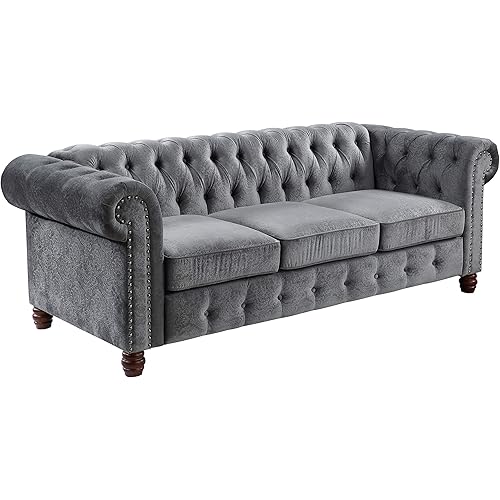 Lexicon Boswell Living Room Sofa, Dark Gray