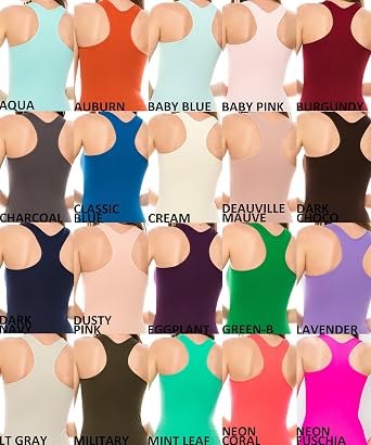 Kurve Seamless Supersoft Racerback Tank, UV Protective Fabric UPF 50+ (Made with Love in The USA)